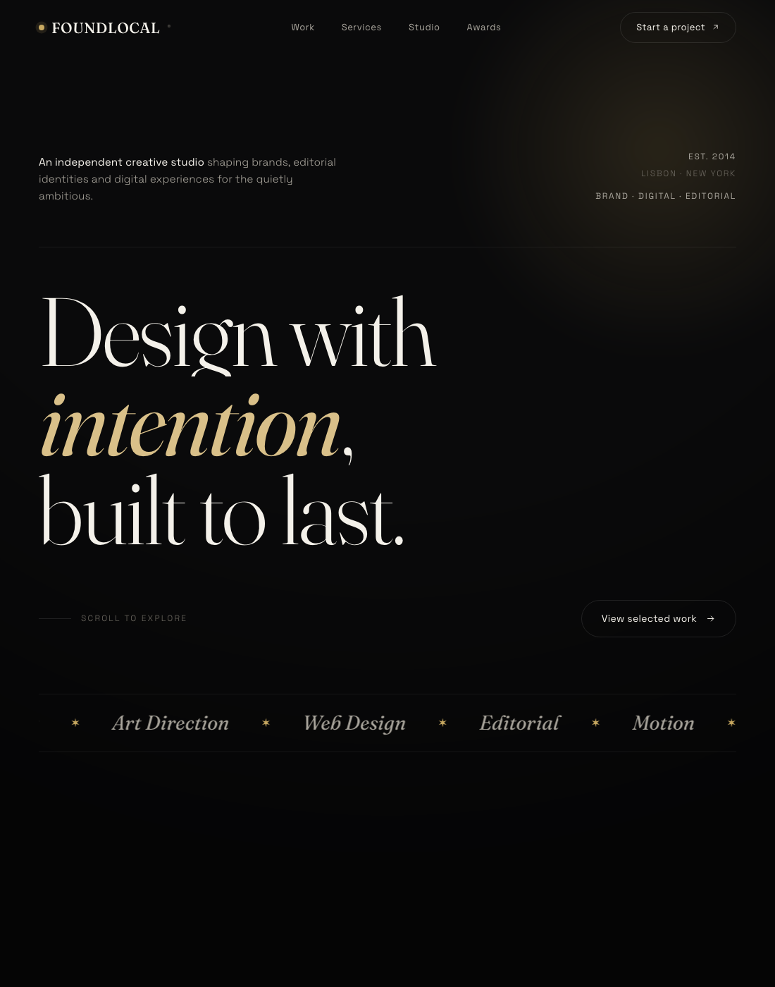 Studio — creative agency template
